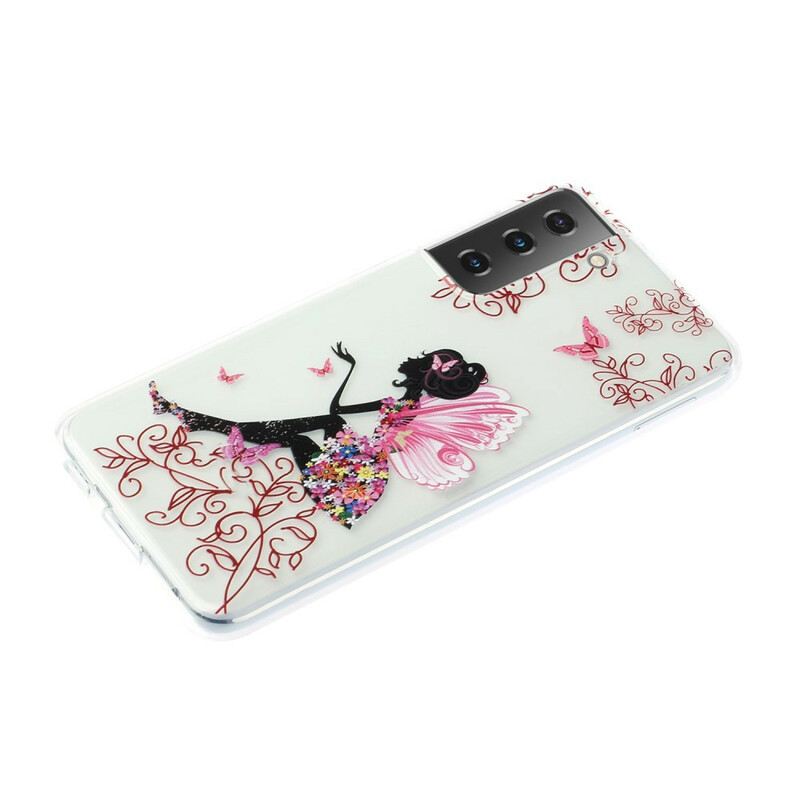 Maskica Samsung Galaxy S21 5G Prozirna Cvjetna Vila