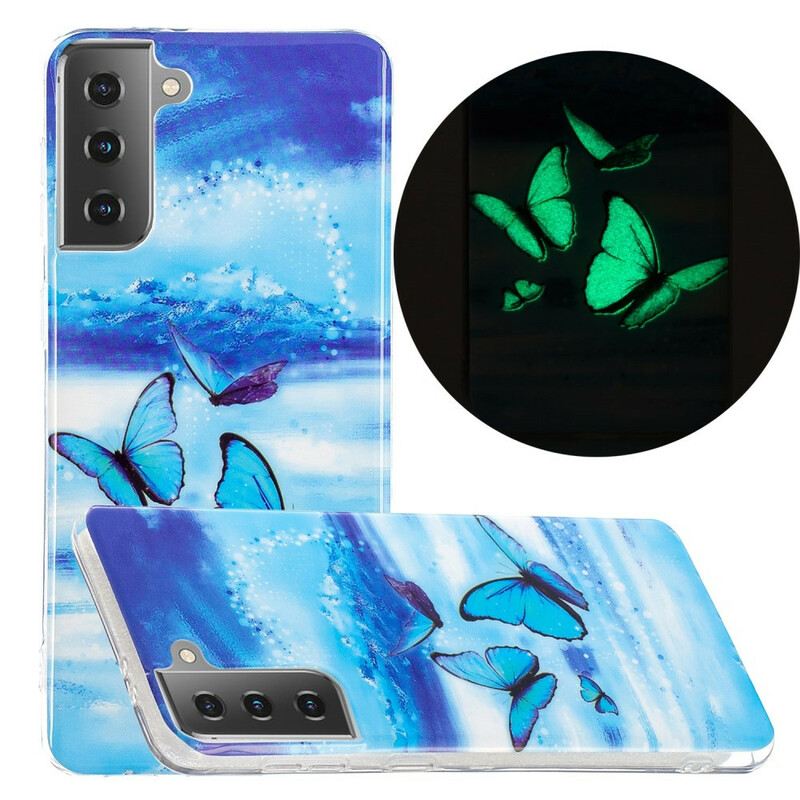 Maskica Samsung Galaxy S21 5G Serija Fluorescentnih Leptira