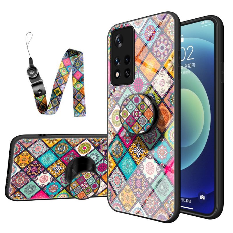 Maskica Poco M4 Pro 5G Patchwork Magnetski Držač