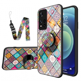 Maskica Poco M4 Pro 5G Patchwork Magnetski Držač