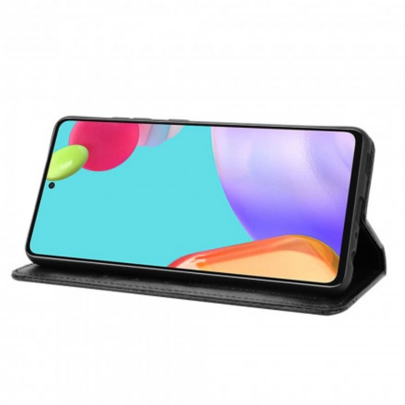 Flip Futrola Samsung Galaxy A52 4G / A52 5G / A52s 5G Kožna Futrola Efekt Stilizirane Vintage Kože