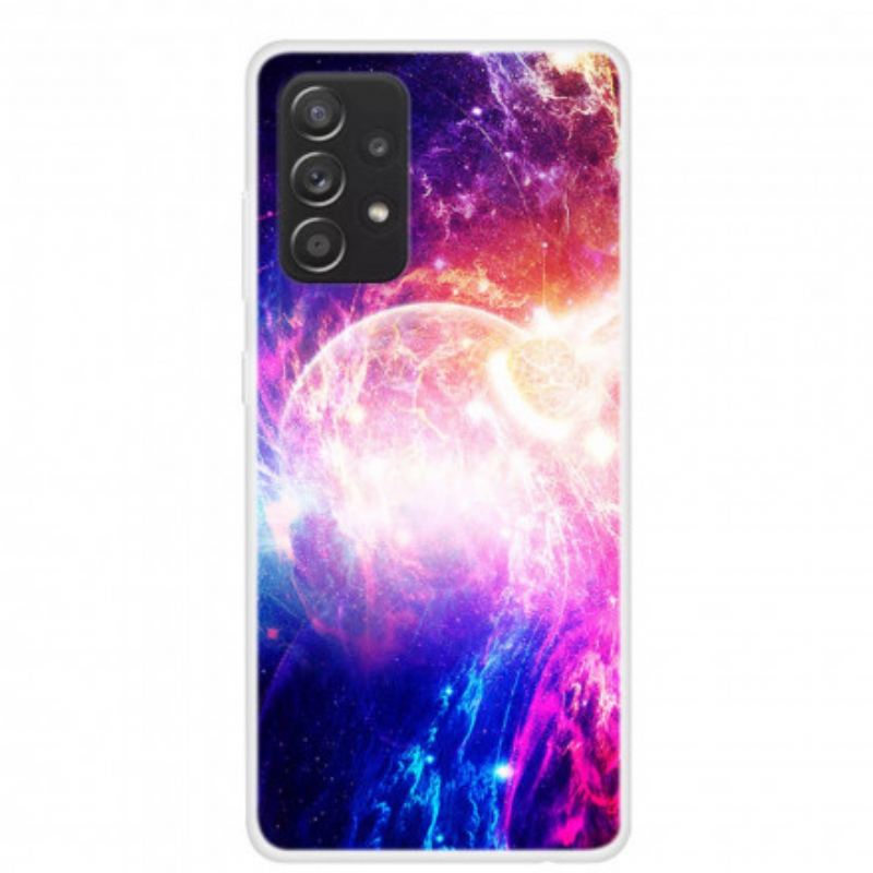 Maskica Samsung Galaxy A52 4G / A52 5G / A52s 5G Silikonski Planeti U Plamenu