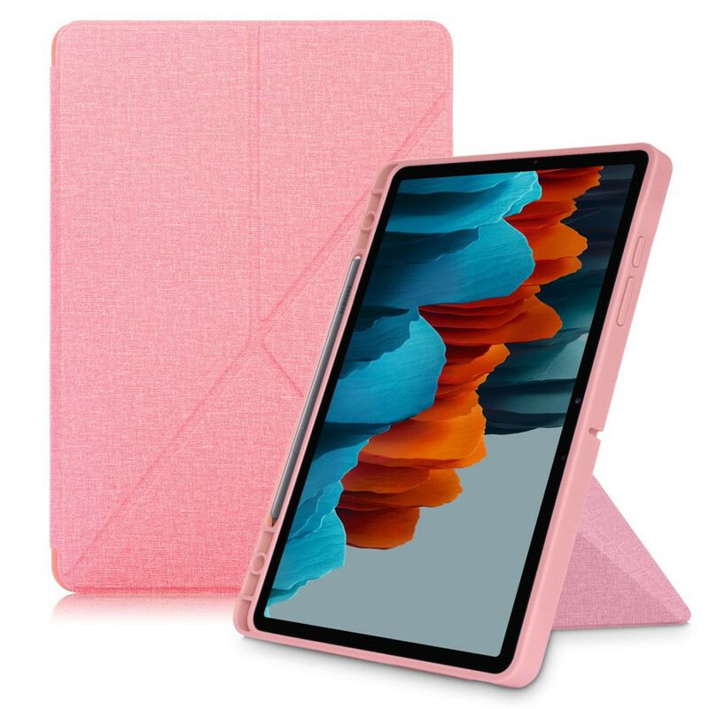 Maskica Samsung Galaxy Tab S7 FE Origami Tekstura Tkanine