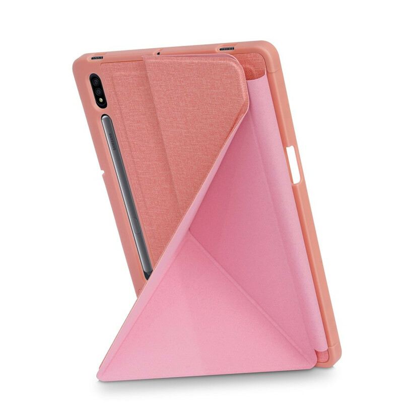 Maskica Samsung Galaxy Tab S7 FE Origami Tekstura Tkanine