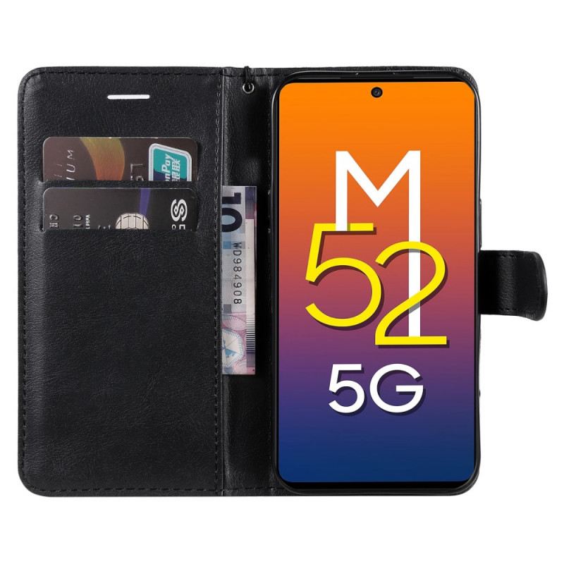 Futrola Samsung Galaxy M52 5G Matirana Koža S Remenom