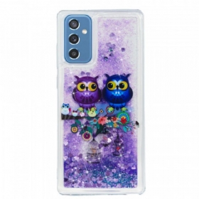 Maskica Samsung Galaxy M52 5G Par Ljubičastih Sova