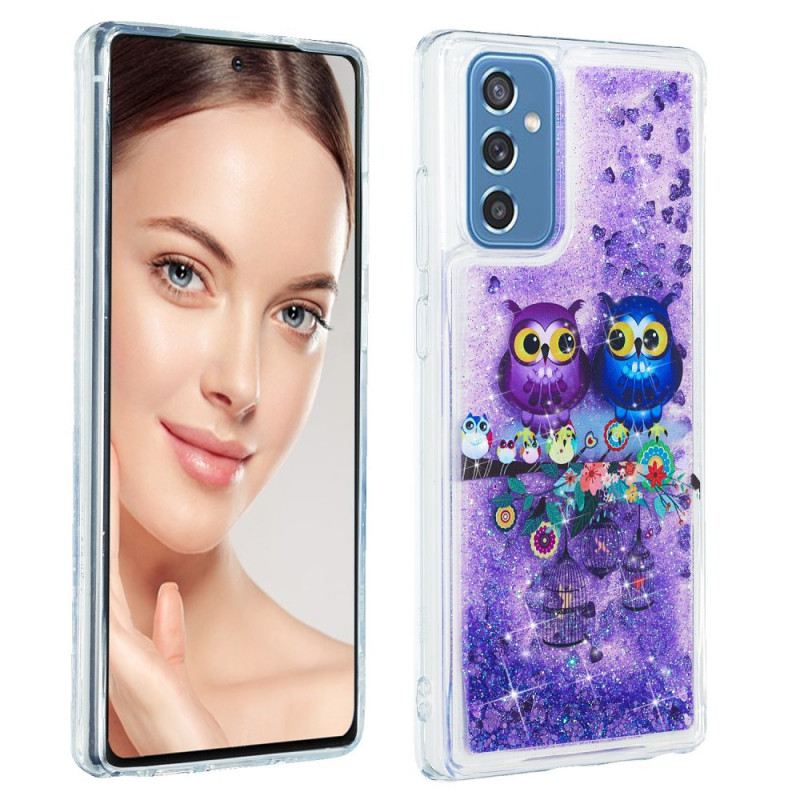 Maskica Samsung Galaxy M52 5G Par Ljubičastih Sova