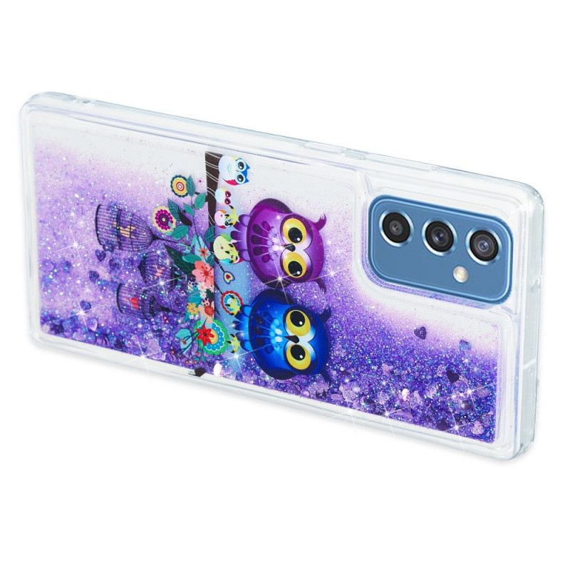 Maskica Samsung Galaxy M52 5G Par Ljubičastih Sova