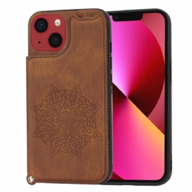 Maskica iPhone 14 Držač Kartice S Trakom Mandala