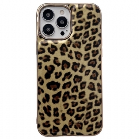 Maskica iPhone 14 Efekt Leopardove Kože