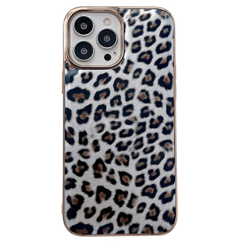 Maskica iPhone 14 Efekt Leopardove Kože