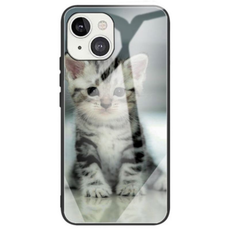 Maskica iPhone 14 Kitten Kaljeno Staklo