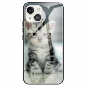 Maskica iPhone 14 Kitten Kaljeno Staklo