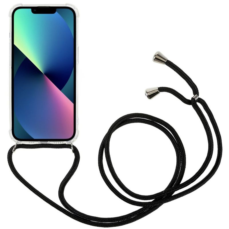 Maskica iPhone 14 Prozirno S Užetom