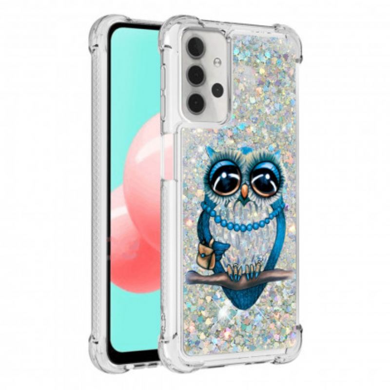 Maskica Samsung Galaxy A32 5G Miss Owl Sequins