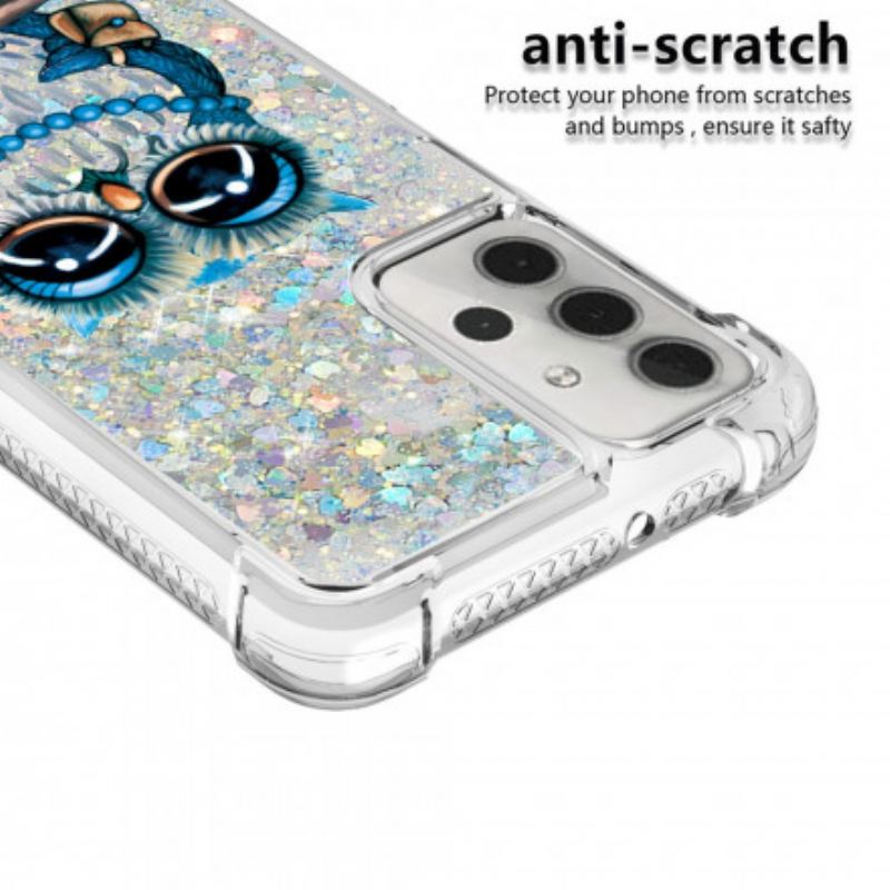 Maskica Samsung Galaxy A32 5G Miss Owl Sequins