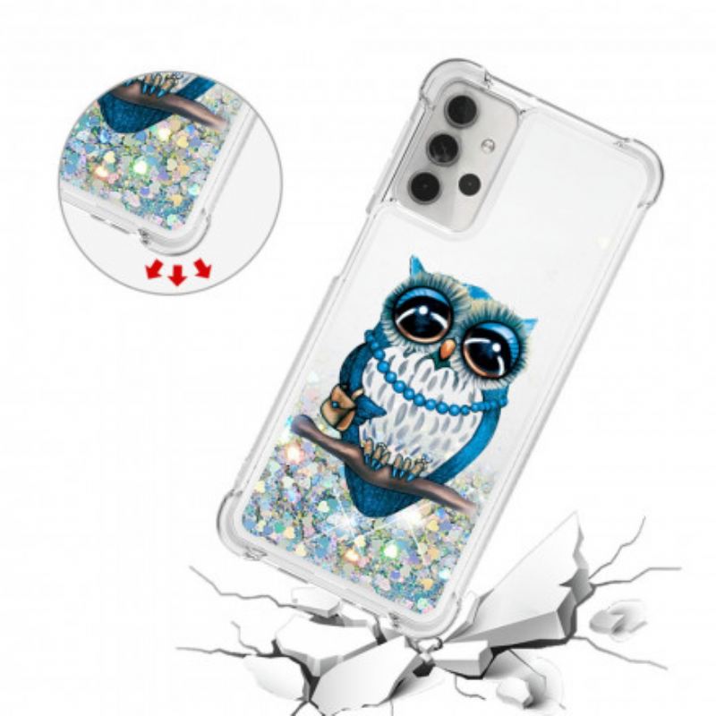 Maskica Samsung Galaxy A32 5G Miss Owl Sequins