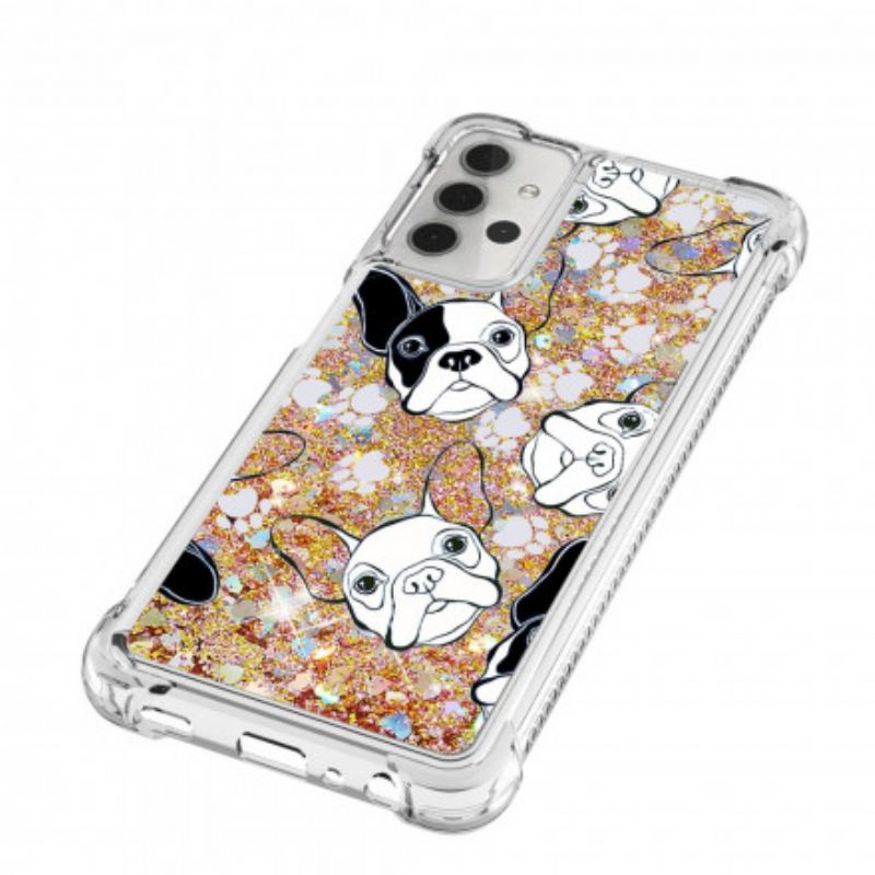 Maskica Samsung Galaxy A32 5G Mr Dog Sequins