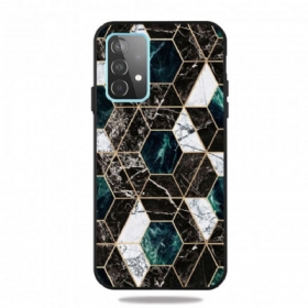 Maskica Samsung Galaxy A32 5G Šareni Geometrijski Mramor