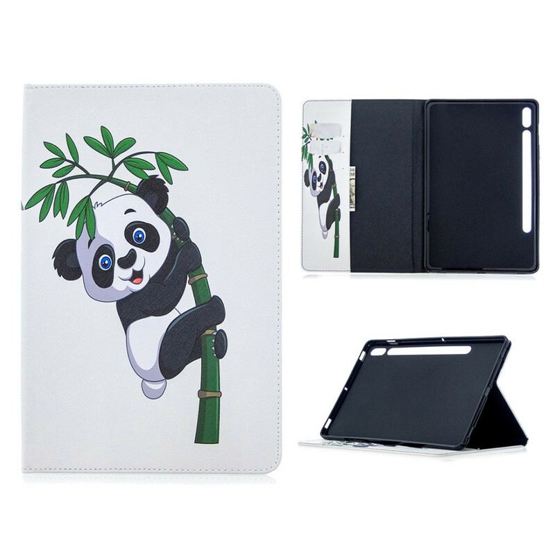 Kožna Futrola Samsung Galaxy Tab S8 / Tab S7 Panda Print Uzorak