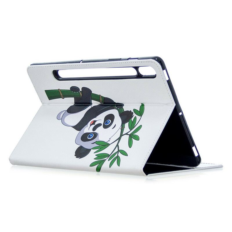 Kožna Futrola Samsung Galaxy Tab S8 / Tab S7 Panda Print Uzorak