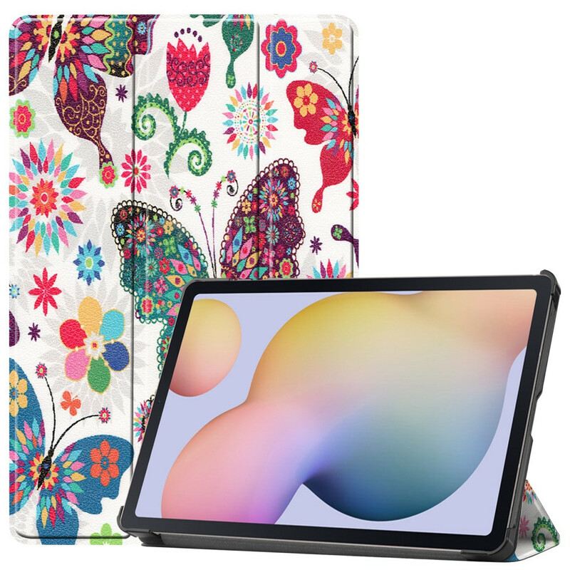 Maskica Samsung Galaxy Tab S8 / Tab S7 Vintage Cvjetni Držač Za Olovku