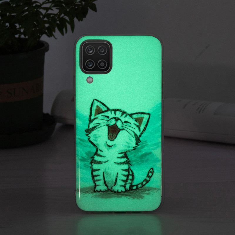 Maskica Samsung Galaxy M12 / A12 Fluorescentna Mačka