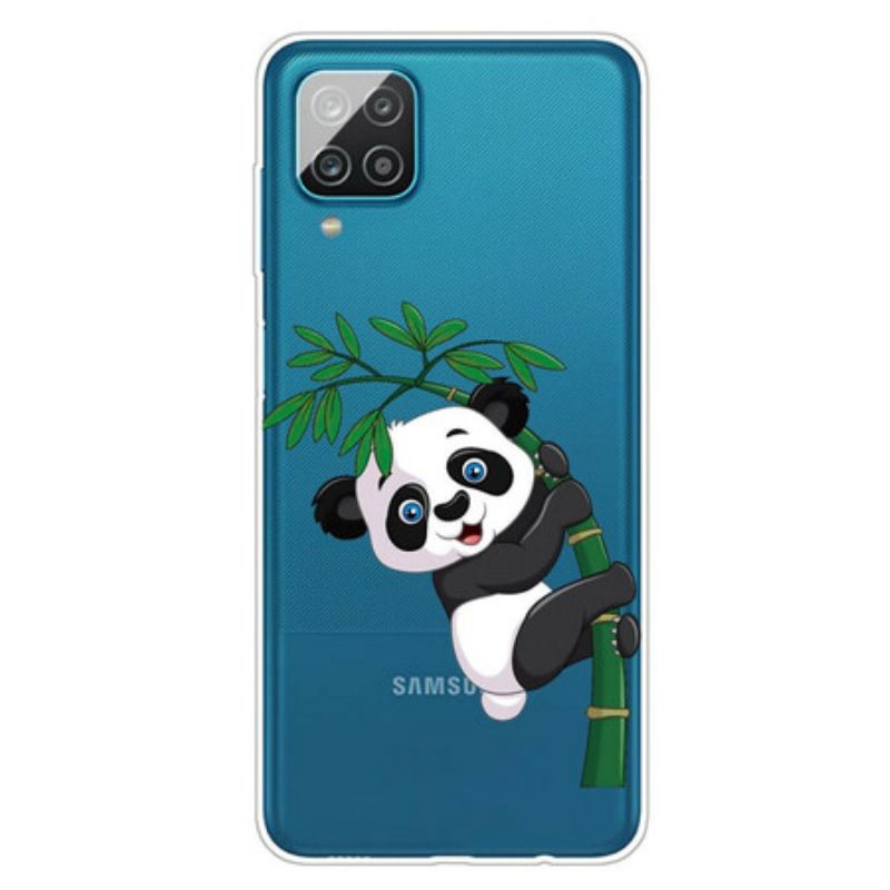 Maskica Samsung Galaxy M12 / A12 Panda Bez Šavova Na Bambusu