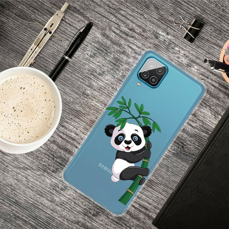 Maskica Samsung Galaxy M12 / A12 Panda Bez Šavova Na Bambusu