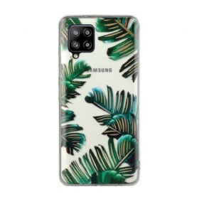 Maskica Samsung Galaxy M12 / A12 /prozirno Zeleno Lišće