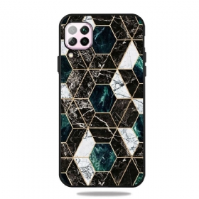 Maskica Samsung Galaxy M12 / A12 Šareni Geometrijski Mramor