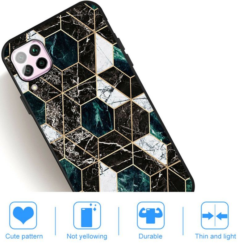 Maskica Samsung Galaxy M12 / A12 Šareni Geometrijski Mramor