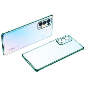 Maskica Oppo Find X3 Lite Transparent Metal Style Rubovi Sulada