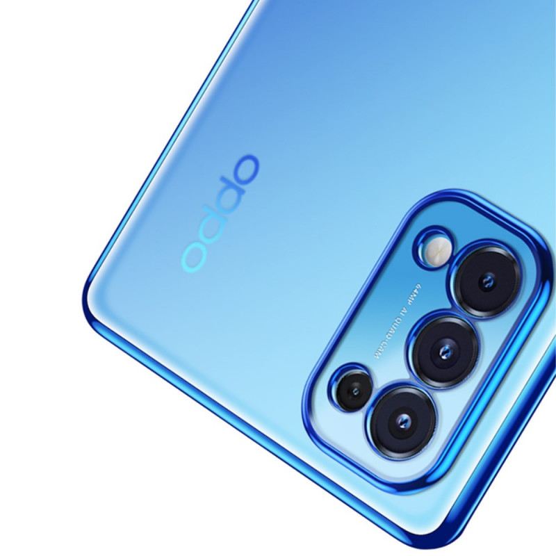 Maskica Oppo Find X3 Lite Transparent Metal Style Rubovi Sulada