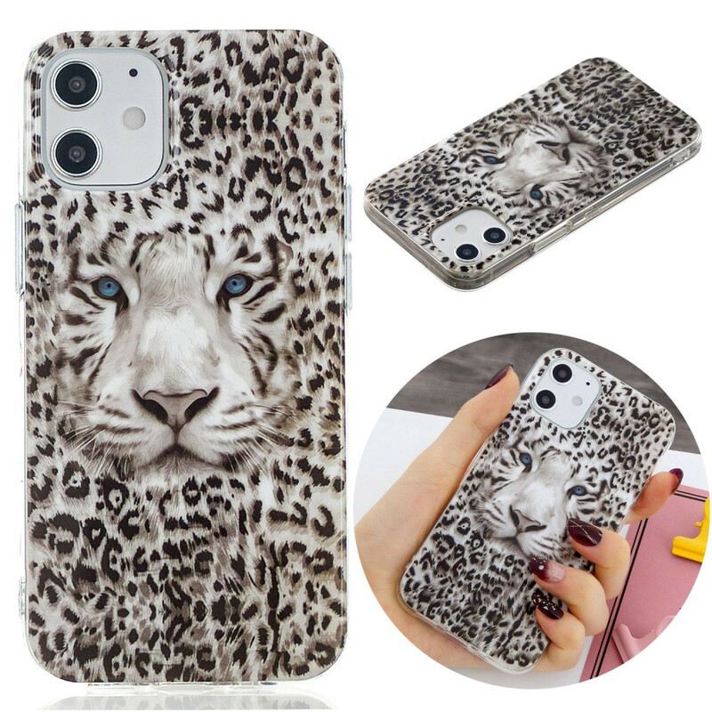 Maskica iPhone 12 / 12 Pro Leopard Fluorescentno