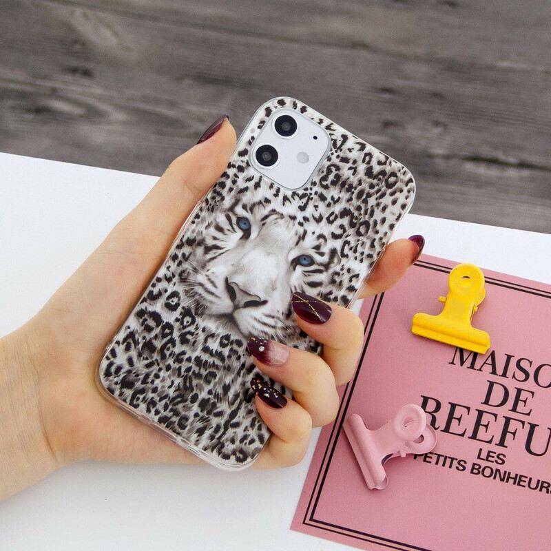 Maskica iPhone 12 / 12 Pro Leopard Fluorescentno