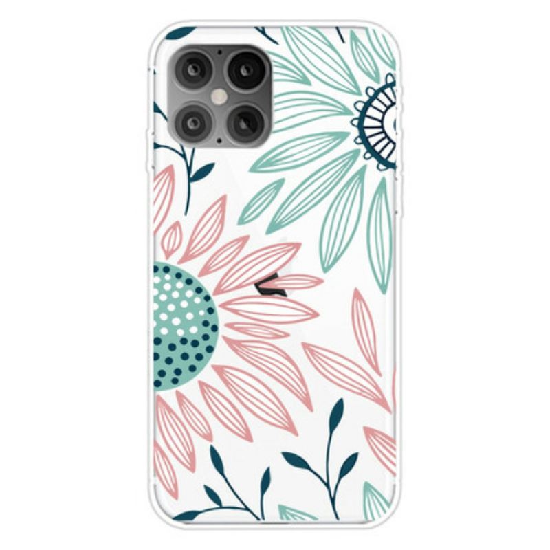 Maskica iPhone 12 / 12 Pro Prozirni Jedan Cvijet