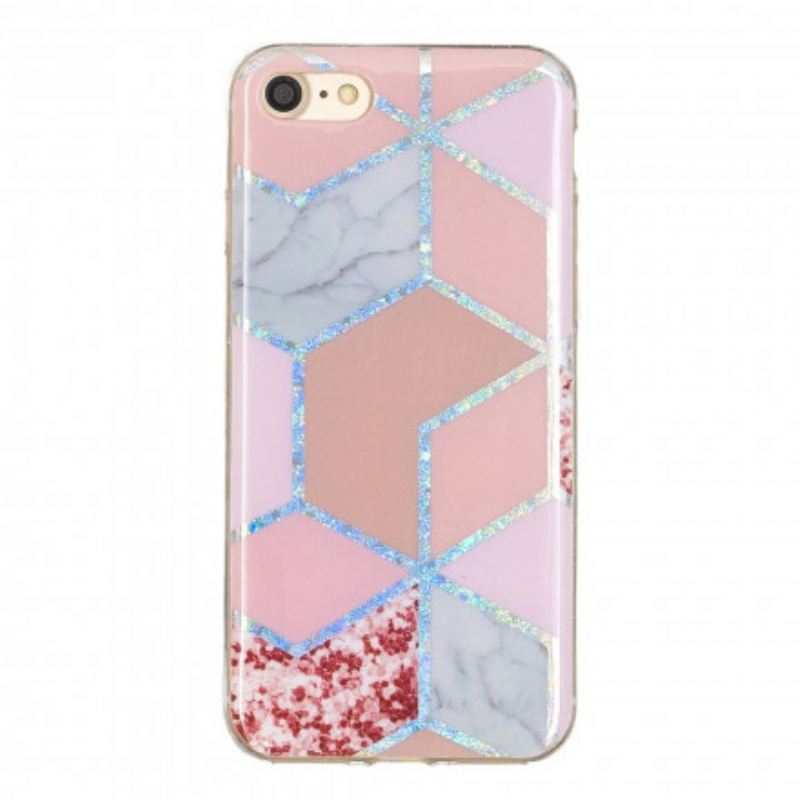 Maskica iPhone SE 3 / SE 2 / 8 / 7 Glitter Design Mramor