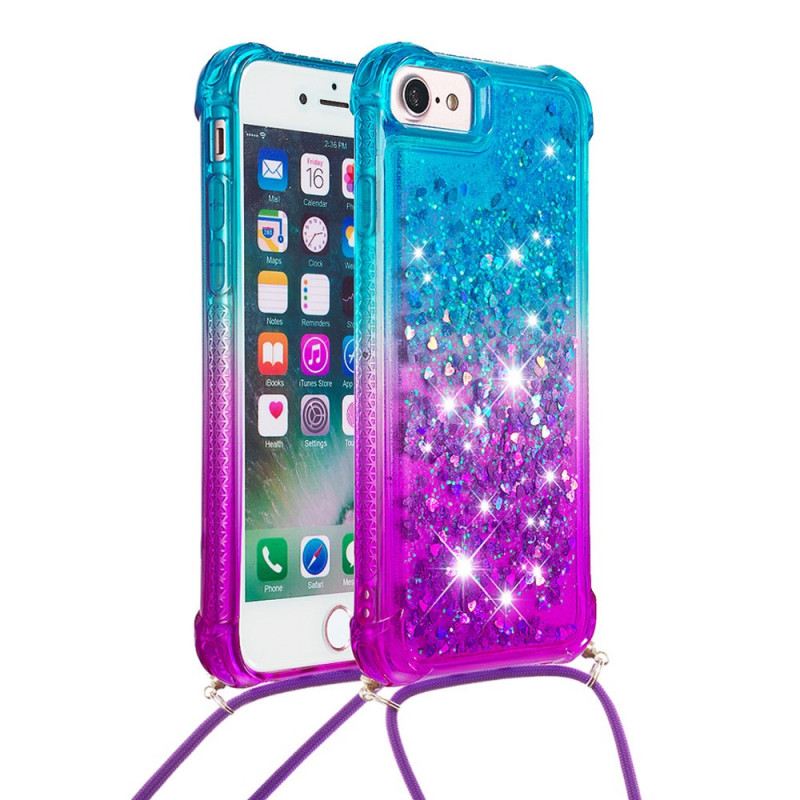 Maskica iPhone SE 3 / SE 2 / 8 / 7 Glitter Silikonski Kabel