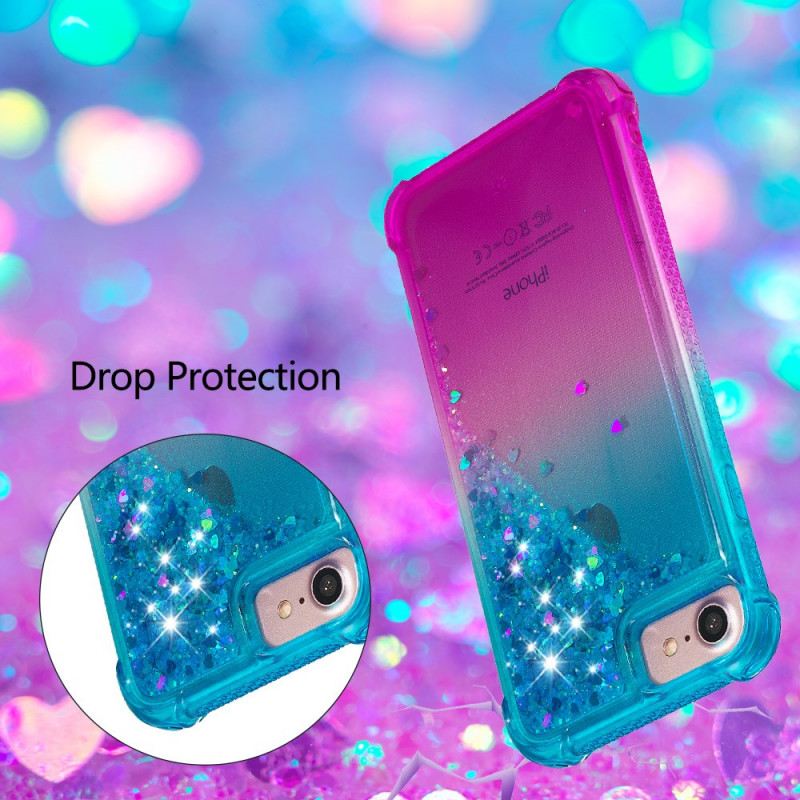 Maskica iPhone SE 3 / SE 2 / 8 / 7 Glitter Silikonski Kabel