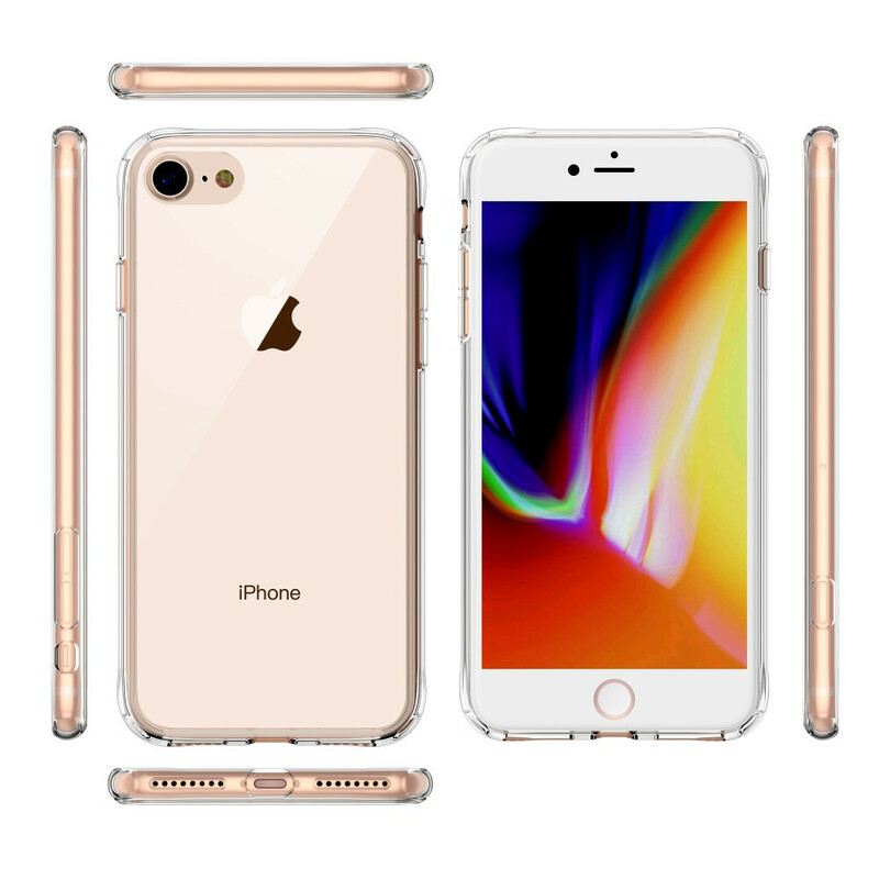 Maskica iPhone SE 3 / SE 2 / 8 / 7 Prozirno Leeu Staklo I Akril