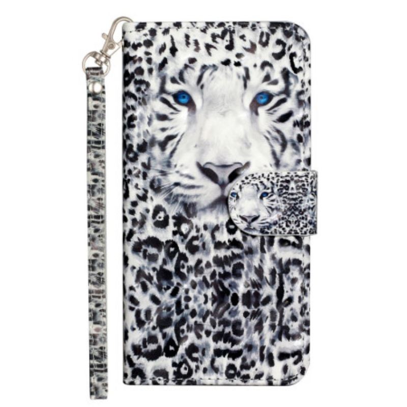 Flip Futrola iPhone 16 Pro Max Maskice Za Mobitele Leopard Remen