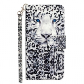 Flip Futrola iPhone 16 Pro Max Maskice Za Mobitele Leopard Remen