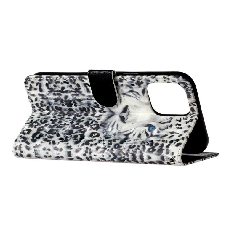 Flip Futrola iPhone 16 Pro Max Maskice Za Mobitele Leopard Remen