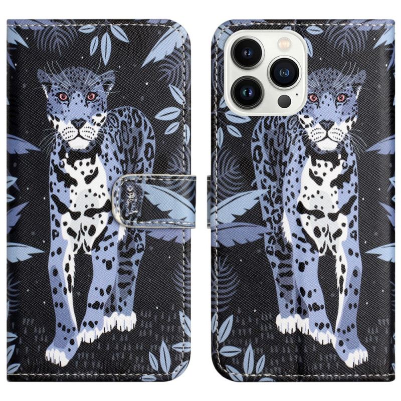 Flip Futrola iPhone 16 Pro Max Maskice Za Mobitele Remen S Leopard Uzorkom