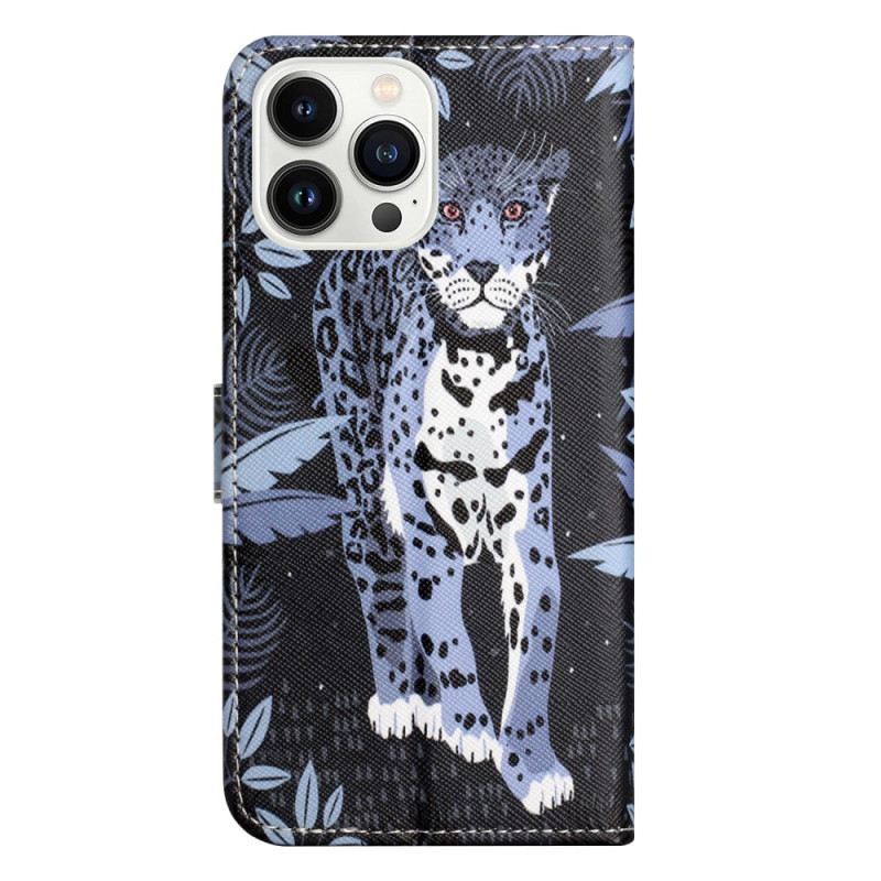 Flip Futrola iPhone 16 Pro Max Maskice Za Mobitele Remen S Leopard Uzorkom