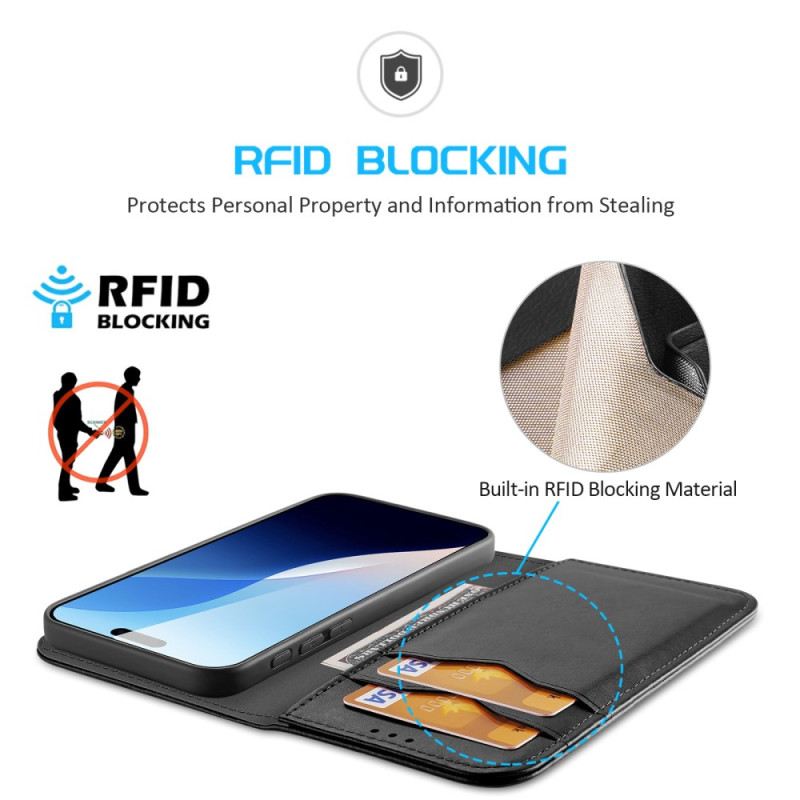 Flip Futrola iPhone 16 Pro Max Rfid Blokiranje Hivo Serije Dux Ducis