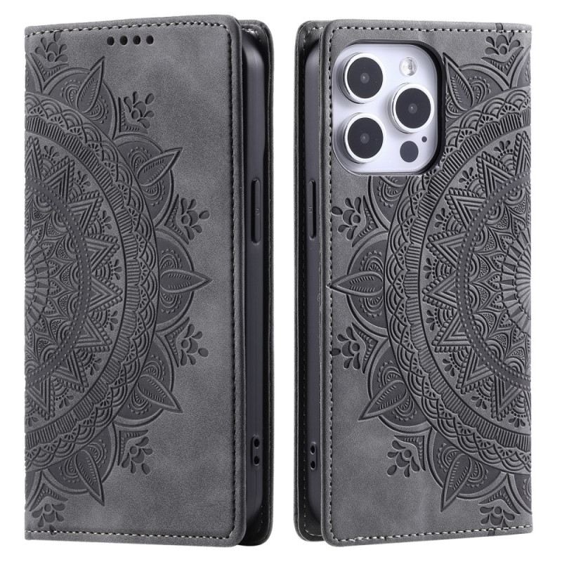 Flip Futrola Za iPhone 16 Pro Max Mandala Suede Efekt