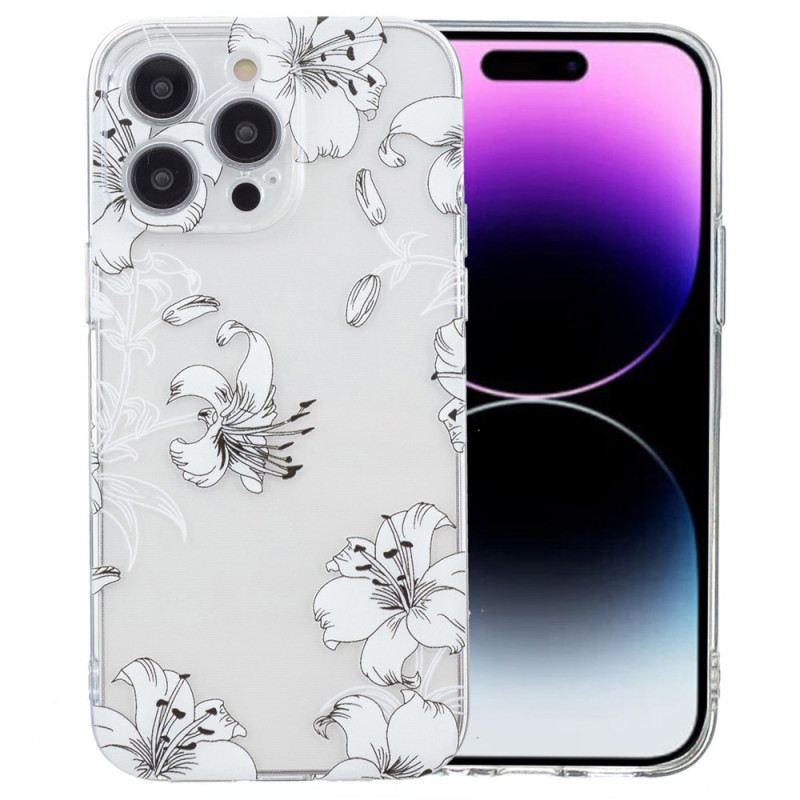 Maskica iPhone 16 Pro Max Bijelo Cvijeće