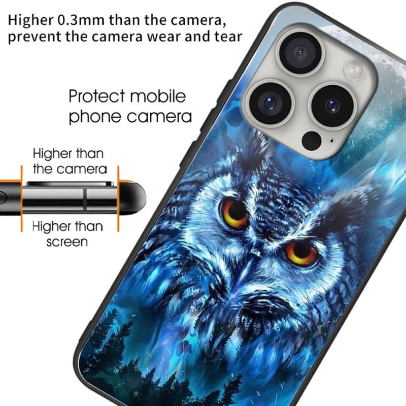 Maskica iPhone 16 Pro Max Kaljeno Staklo Forest Owl